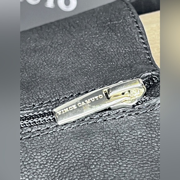 Vince Camuto Women’s Size 7 VC-KERIVINI BLK Silk Goat Black Moto Boots - Picture 12 of 13